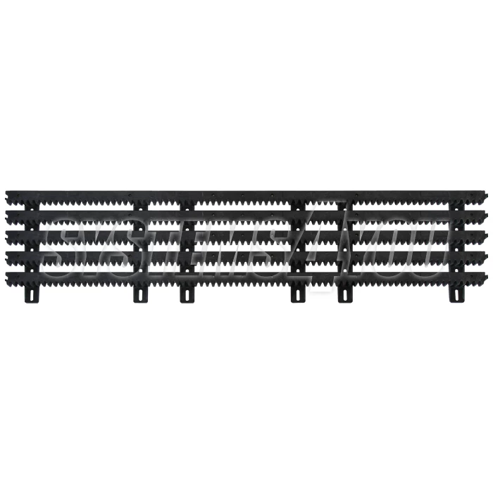 Tannstang i plast 30 × 20 mm, M4, 5 m