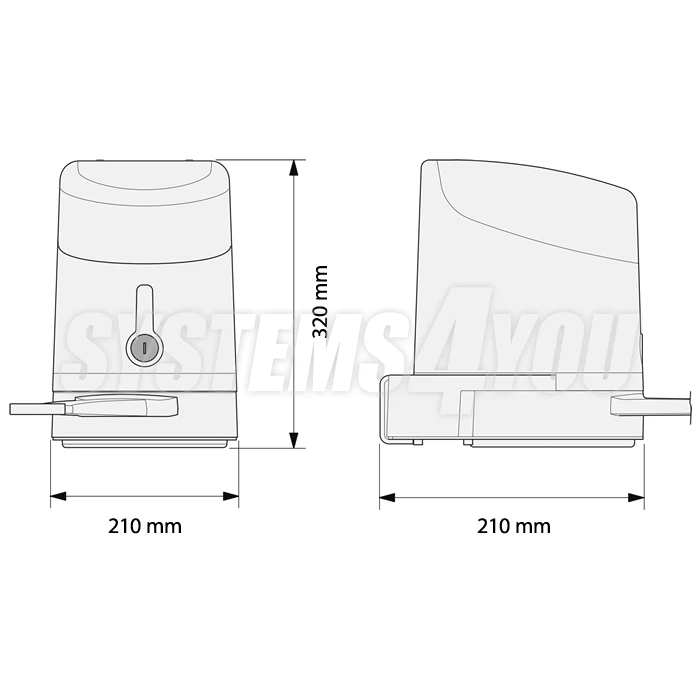 Swing gate operator Nice HYKE HK7224