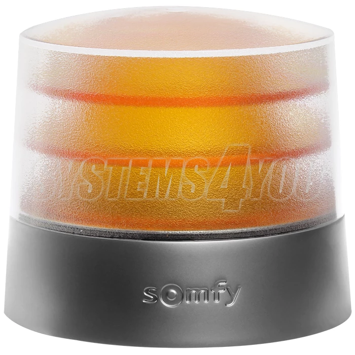 Lámpara de señalización Somfy con antena integrada e intermitencia – 24 V