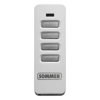 Foto de Mando a distancia Sommer Pearl – SOMloq2 – Blanco y acero inoxidable