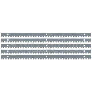 Steel gear rack 30 × 8 mm, M4, 5 m