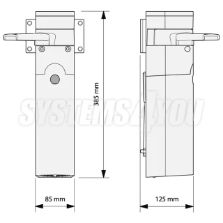 Swing gate operator Nice WALKY WL1024C – with control unit